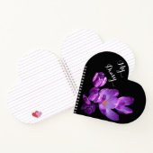 Individuell anpassbare hübsche lila Crocus floral Notizblock (Innenseite)