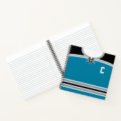 Individuell anpassbare Ice Hockey Jersey-Vorlage f Notizbuch (Innenseite)