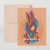 Individuell anpassbare Inspirationskarte Bluben je Postkarte (Vorne/Hinten)