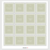 Individuell anpassbare Kariert Kitchen Pantry Food Aufkleber (Blatt)