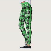 Individuell anpassbare Karierte "Happy Holidays" Leggings (Links)