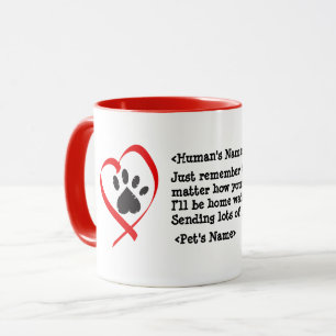 Individuell anpassbare Katzen Hund Haustier fröhli Tasse