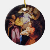 Individuell anpassbare Krippe Keramik Ornament (Vorne)