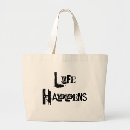 Individuell anpassbare Lebensereignisse Jumbo Stoffbeutel (Vorne)