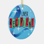 Individuell anpassbare Leberprämie Weihnachten Keramik Ornament (Rechts)