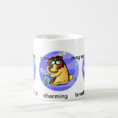 Individuell anpassbare Leo Lion-Cartoon-Eigenschaf Kaffeetasse (Mittel)