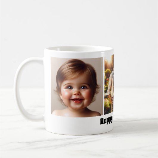 Individuell anpassbare Liebe FotoCollage Tasse (Links)