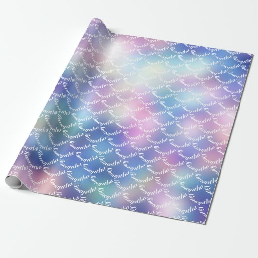 Individuell anpassbare, Lila Farbgebung Geschenkpapier (Ungerollt)