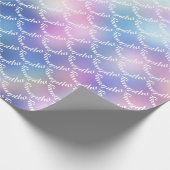 Individuell anpassbare, Lila Farbgebung Geschenkpapier (Ecke)