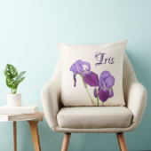 Individuell anpassbare lila Tulpen Name Iris persö Kissen (Stuhl )