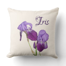 Individuell anpassbare lila Tulpen Name Iris persö