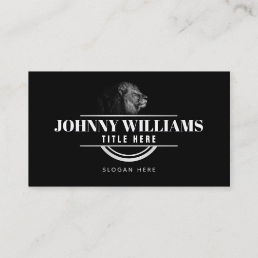 Individuell anpassbare Lion Business Cards Visitenkarte (Vorderseite)