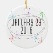 Individuell anpassbare Lung Transplantat Empfängni Keramik Ornament (Hinten)