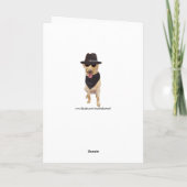 Individuell anpassbare lustige Blues Hunde/Labrado Karte (Rückseite)