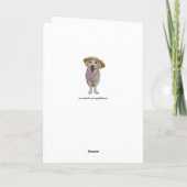 Individuell anpassbare, lustige Katze Geburtstag f Karte (Rückseite)