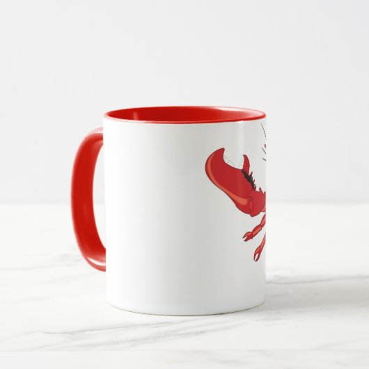 Individuell anpassbare Mainstream-Event-Lobster-Ta Tasse (Vorderseite Links)