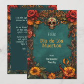 💀 individuell anpassbare Marigold Frame Dia de Mu (Vorne/Hinten)