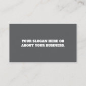 Individuell anpassbare, moderne minimalistische Vi Visitenkarte (Rückseite)