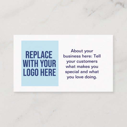 Individuell anpassbare, moderne Visitenkarte (Vorderseite)