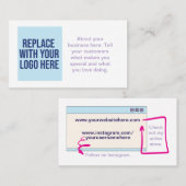 Individuell anpassbare, moderne Visitenkarte (Vorne/Hinten)