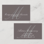 Individuell anpassbare Monogram Lawyer Business Ca Visitenkarte (Vorne/Hinten)