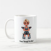 Individuell anpassbare Motivierend Fitness Kaffee Kaffeetasse (Links)