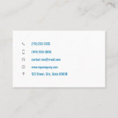 Individuell anpassbare nationale Visitenkarte (Rückseite)