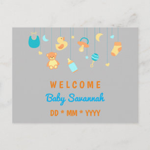 Individuell anpassbare neue Kinderunisex Postkarte