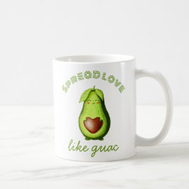 Individuell anpassbare Niedliche Avocado Handgezei Kaffeetasse