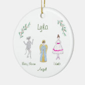Individuell anpassbare Nutcracker Lamb/Baby Maus/E Keramik Ornament (Links)