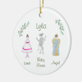 Individuell anpassbare Nutcracker Lamb/Baby Maus/E Keramik Ornament (Links)