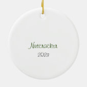 Individuell anpassbare Nutcracker Lamb/Baby Maus/E Keramik Ornament (Hinten)