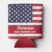 Individuell anpassbare Patriotic Family Wiedersehe Dosenkühler (Vorderseite)