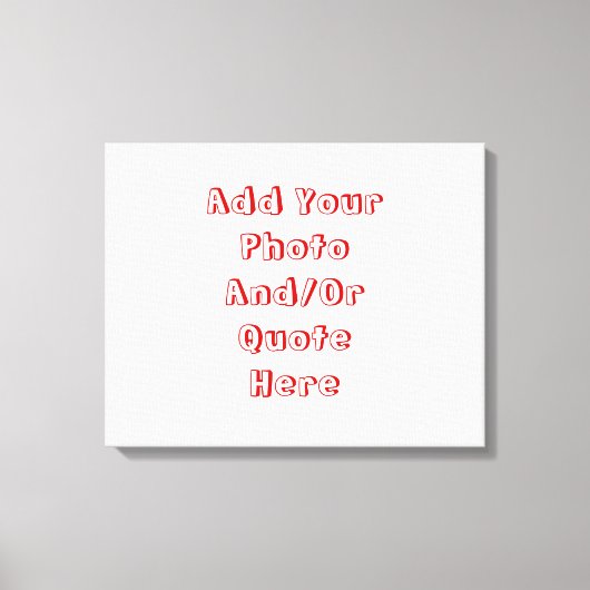 Individuell anpassbare persönliche Leinwand (Vorderseite)