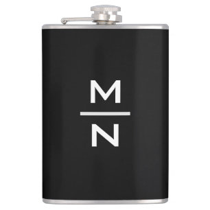 Individuell anpassbare persönliche Monogramm Flachmann