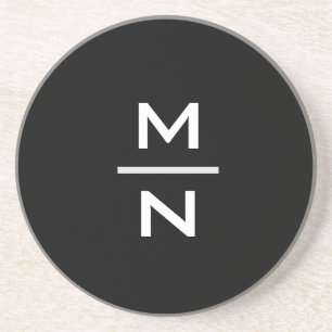 Individuell anpassbare persönliche Monogramm Getränkeuntersetzer