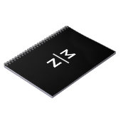 Individuell anpassbare persönliche Monogramm Notizblock (Linke Seite)