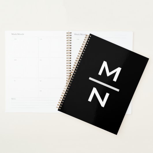 Individuell anpassbare persönliche Monogramm Planer (Anzeige)