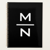 Individuell anpassbare persönliche Monogramm Planer (Vorderseite)