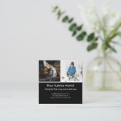 Individuell anpassbare Pet Care Business Card mit  Quadratische Visitenkarte (Stehend Vorderseite)