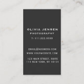 Individuell anpassbare Pet Fotokarte Visitenkarte (Rückseite)