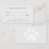 Individuell anpassbare Pet Grooming Company Erinne Begleitkarte (Vorne/Hinten)
