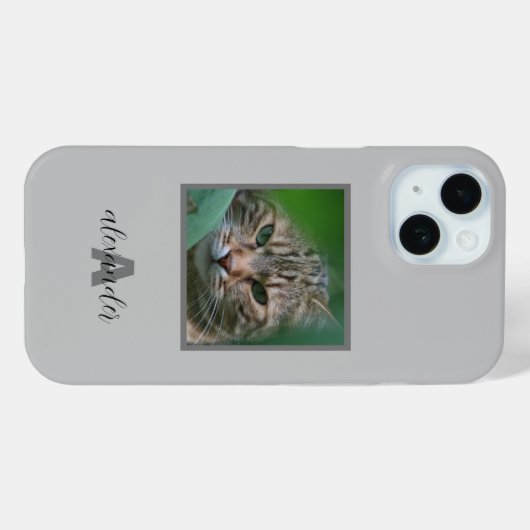 Individuell anpassbare Pet Portrait iPhone Case mi (Rückseite (Horizontal))