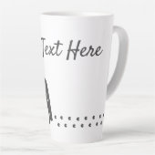 Individuell anpassbare Pferde Latte Tasse (Rechte Ecke)