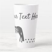 Individuell anpassbare Pferde Latte Tasse (Vorderseite)