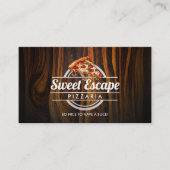 Individuell anpassbare Pizza-Visitenkarten Visitenkarte (Vorderseite)