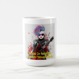 Individuell anpassbare Punk Girl Gitarrist Art Ins Kaffeetasse