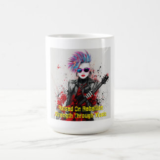 Individuell anpassbare Punk Girl Gitarrist Art Ins Kaffeetasse