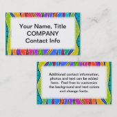 Individuell anpassbare RAINBOW-STRIPEN FÜR GESCHÄF Visitenkarte (Vorne/Hinten)