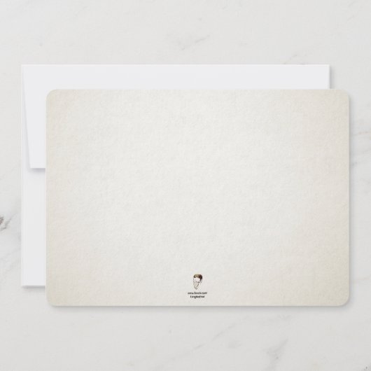 Individuell anpassbare Retro Childish-Party Einlad Einladung (Rückseite)